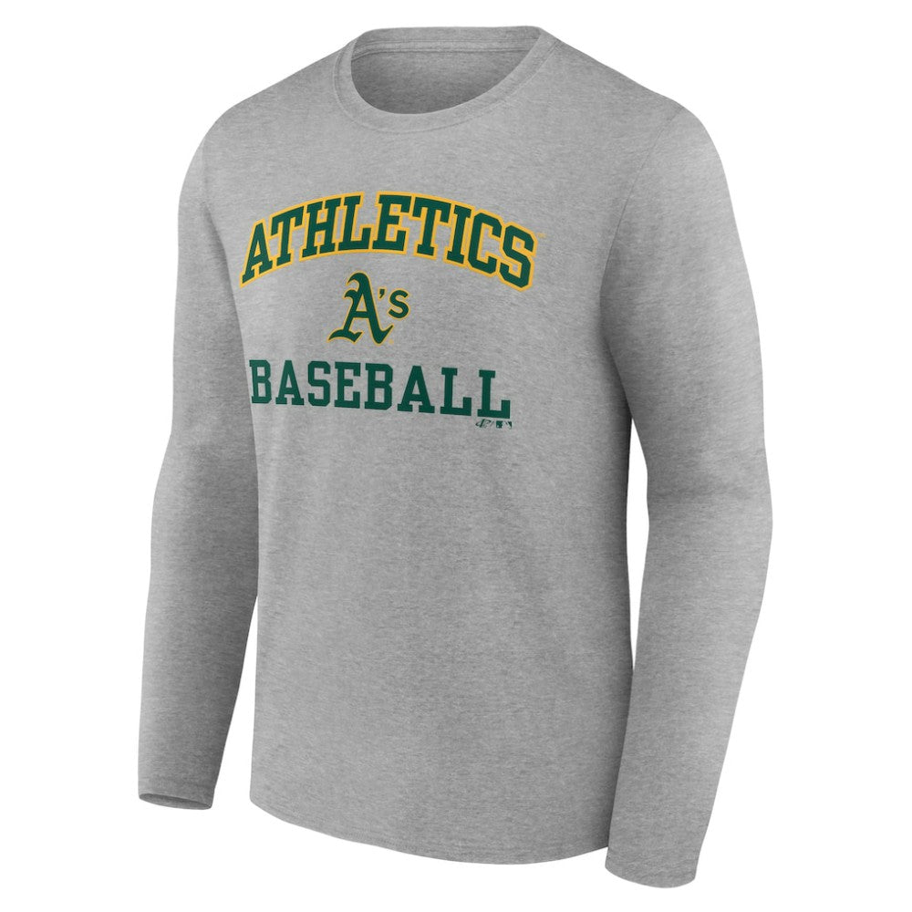 MLB Athletics Logo Athletic Heart & Soul Long Sleeve T-Shirt