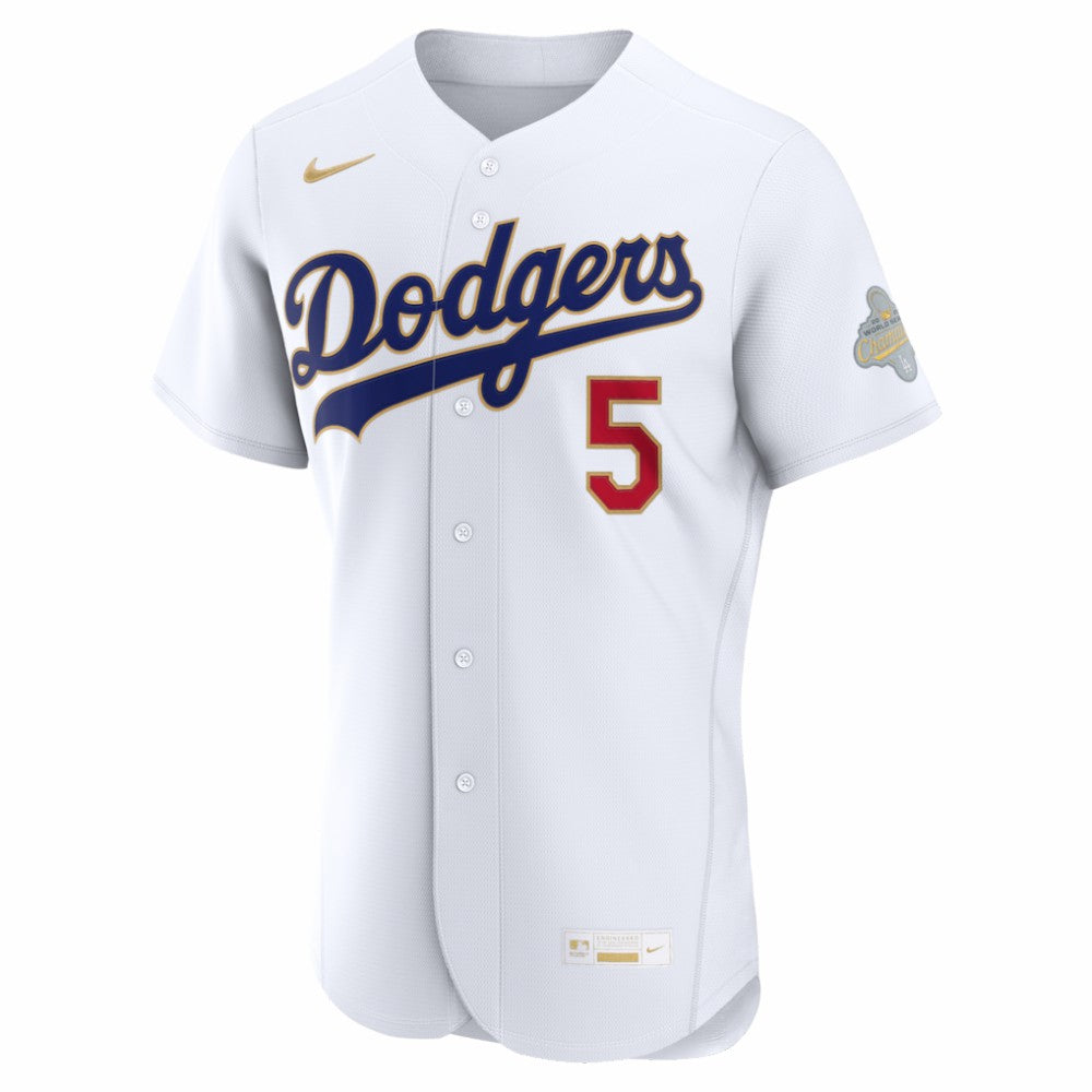 MLB Freddie Freeman Los Angeles Dodgers Nike 2026 Gold Collection Authentic Jersey