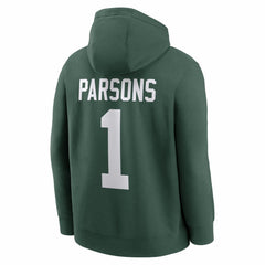 Micah Parsons  Player Name & Number Fleece Hoodie - Green Bay Packers