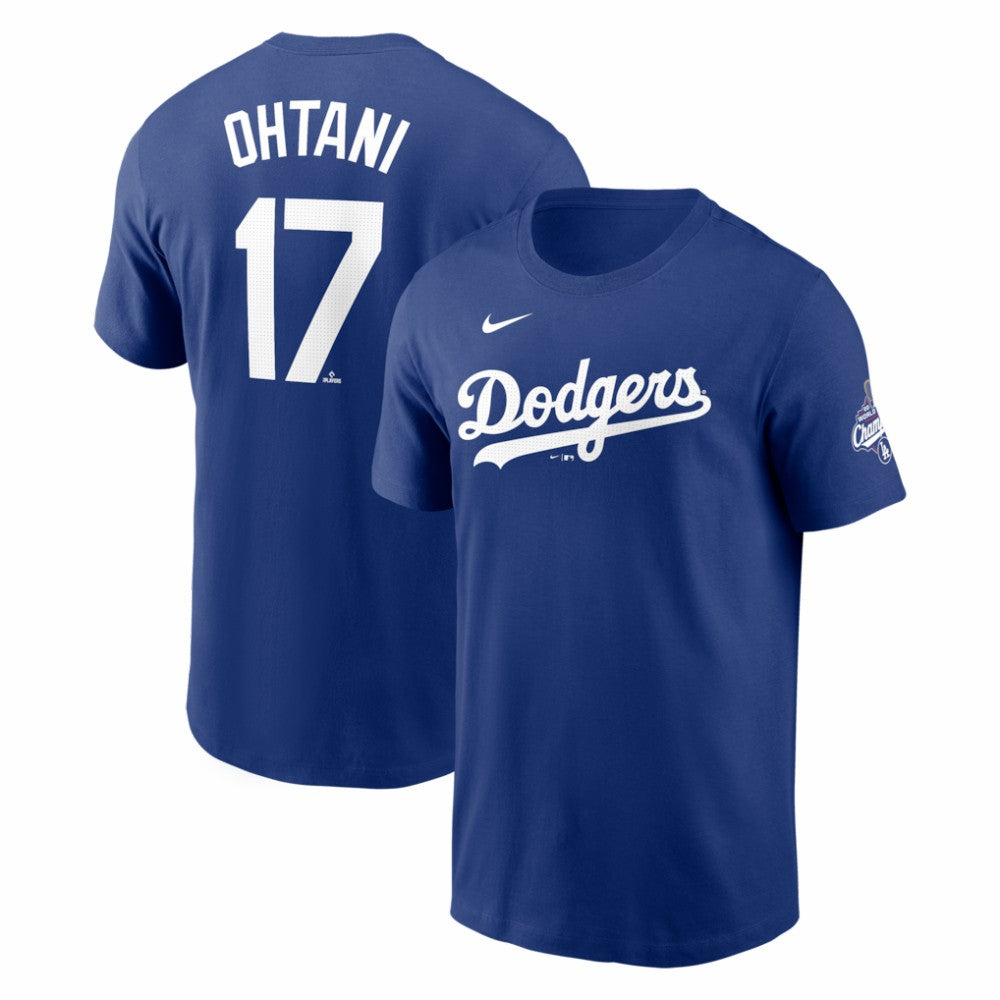 MLB Shohei Ohtani Los Angeles Dodgers Nike 2025 World Series Champions Name & Number T-Shirt