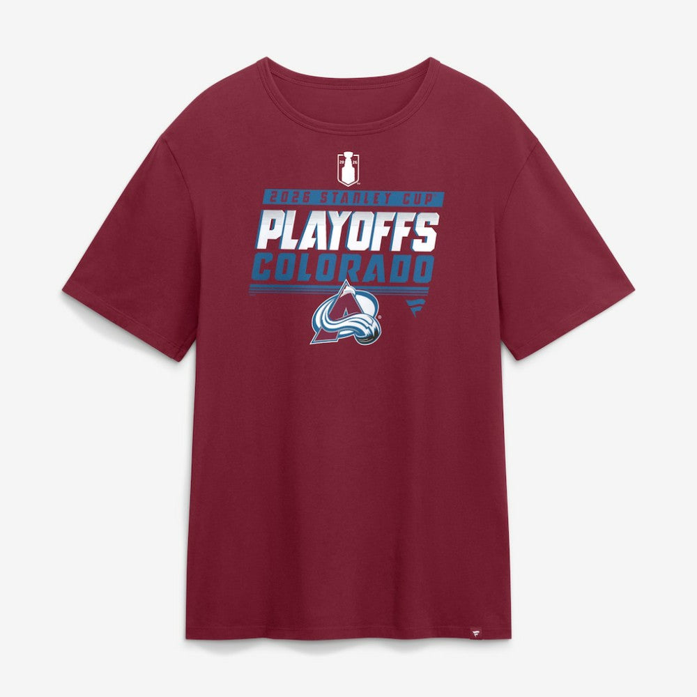 NHL Garnet Colorado Avalanche Fanatics 2026 Stanley Cup Playoffs T-Shirt