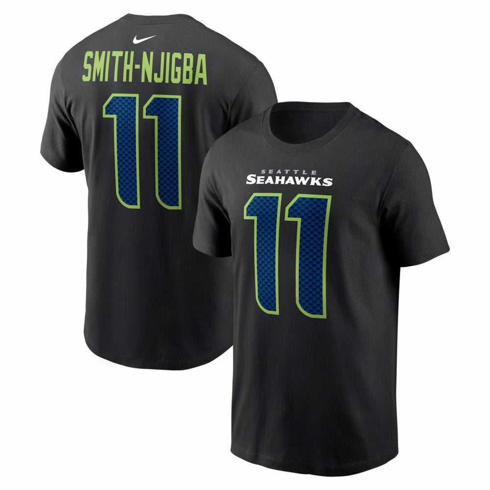 Jaxon Smith-Njigba  Carbon Name & Number T-Shirt - Seattle Seahawks