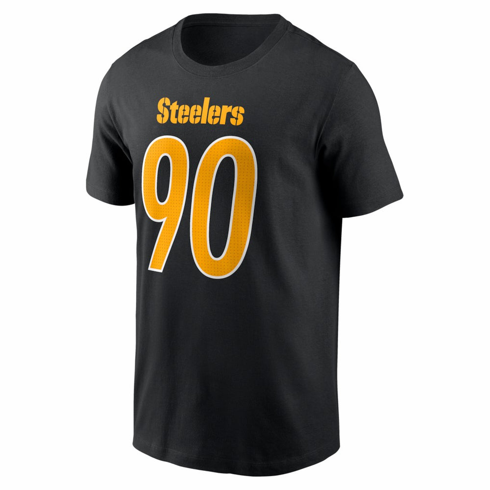 T.J. Watt  Carbon Name & Number T-Shirt - Pittsburgh Steelers