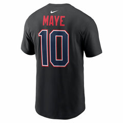 Drake Maye  Carbon Name & Number T-Shirt - New England Patriots