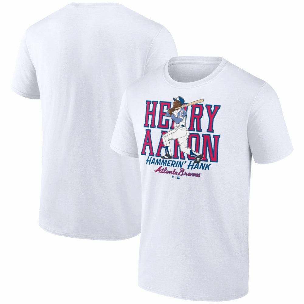 MLB Hank Aaron Atlanta Braves Fanatics Cooperstown Collection Player T-Shirt