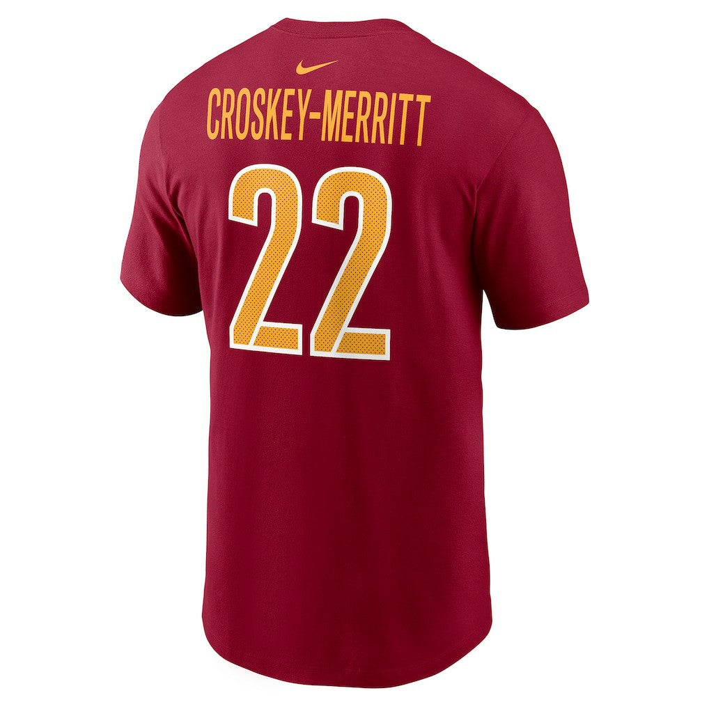Jacory Croskey-Merritt  Player Name & Number T-Shirt - Washington Commanders