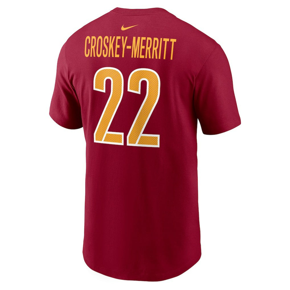 Jacory Croskey-Merritt  Player Name & Number T-Shirt - Washington Commanders