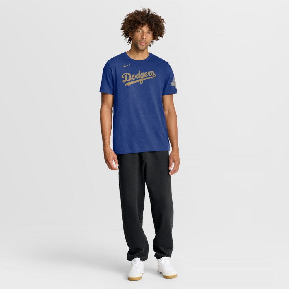 MLB Los Angeles Dodgers Nike 2026 Gold Collection Wordmark T-Shirt