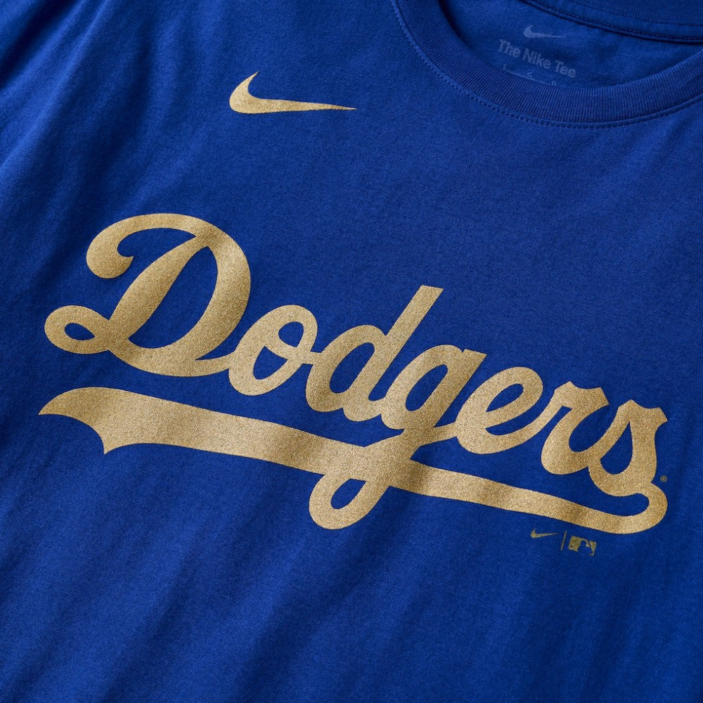 MLB Los Angeles Dodgers Nike 2026 Gold Collection Wordmark T-Shirt
