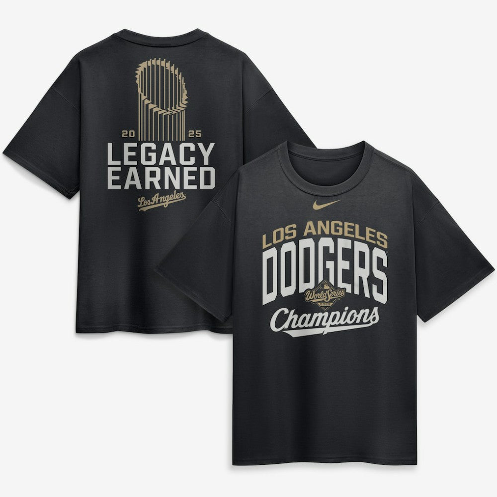 MLB Los Angeles Dodgers Nike 2026 Gold Collection Legacy Earned T-Shirt