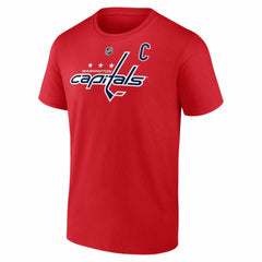 NHL Red Alexander Ovechkin Washington Capitals Fanatics Authentic Stack Name & Number T-Shirt