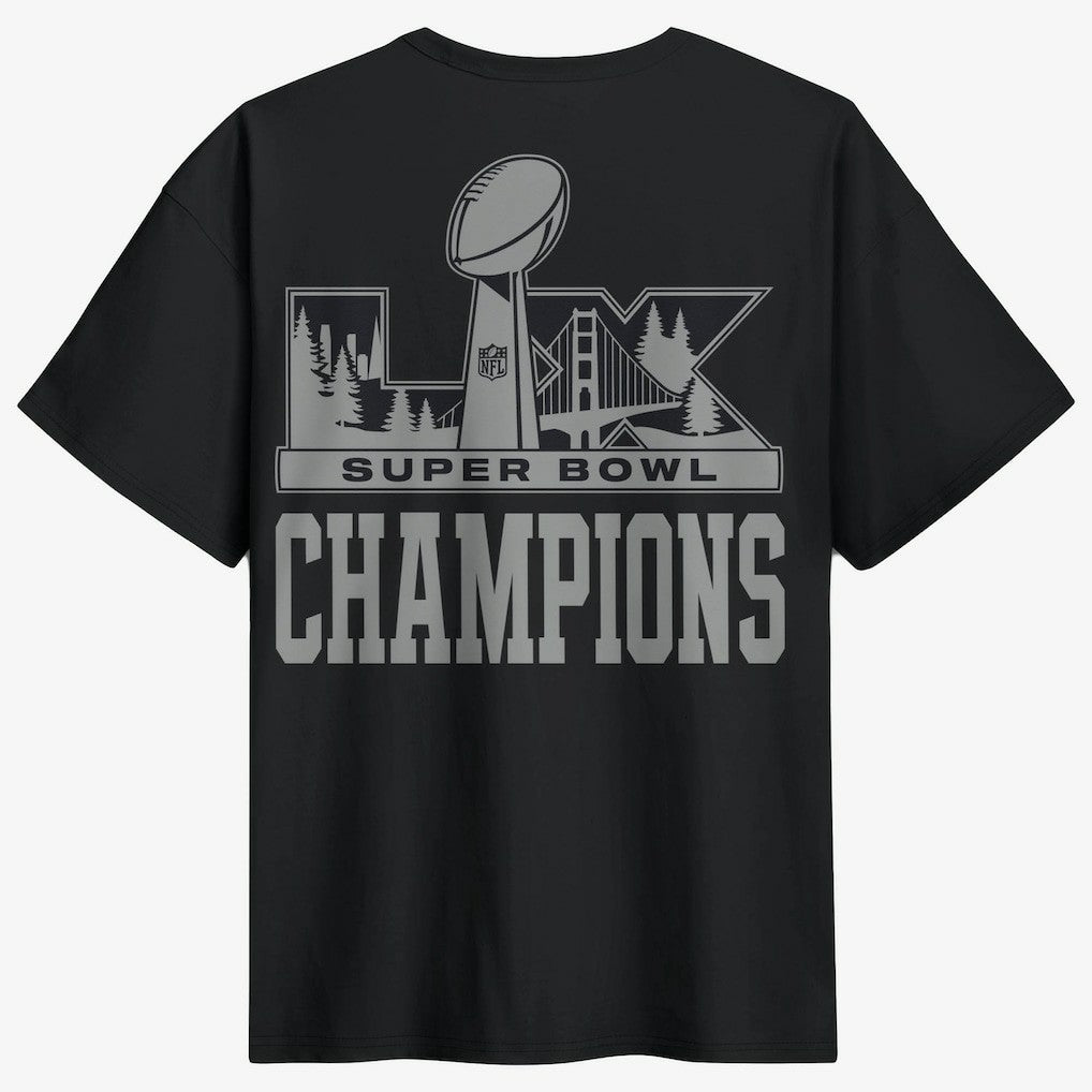 Super Bowl LX Champions Locker Room Trophy Collection Authentic T-Shirt - Seattle Seahawks