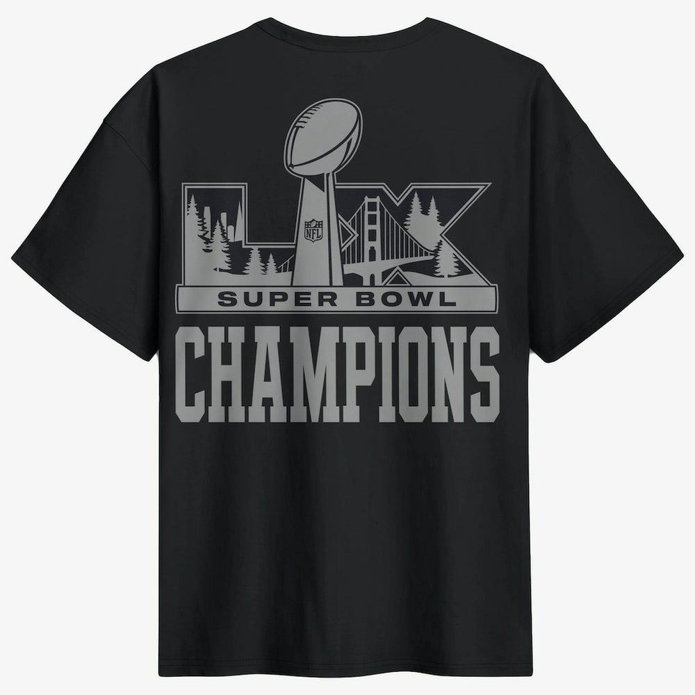 Super Bowl LX Champions Locker Room Trophy Collection Authentic T-Shirt - Seattle Seahawks