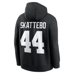 Cam Skattebo  Player Name & Number Fleece Hoodie - New York Giants