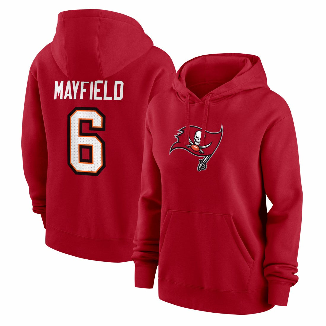 Baker Mayfield  Women's Player Name & Number Fleece Hoodie - Tampa Bay Buccaneers