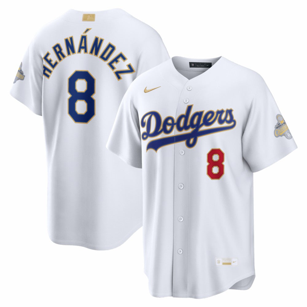 MLB Enrique Hernández Los Angeles Dodgers Nike 2026 Gold Collection Stadium Jersey