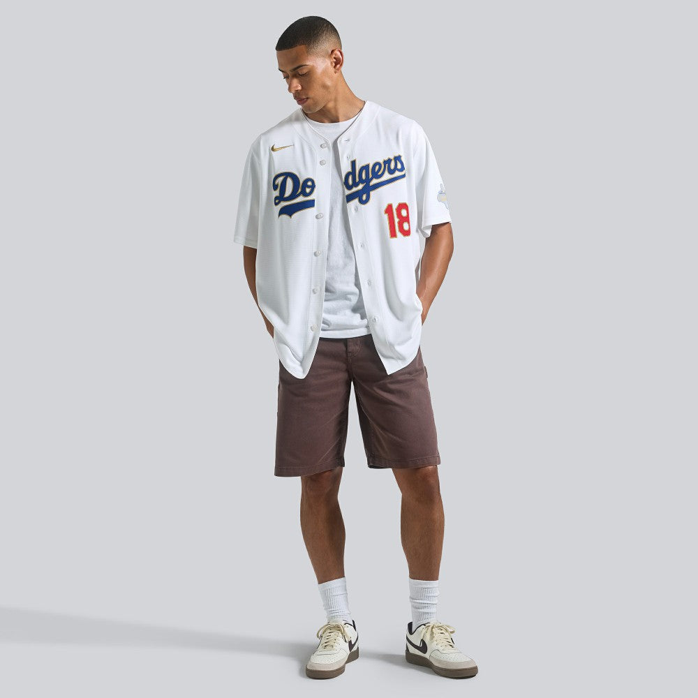 MLB Yoshinobu Yamamoto Los Angeles Dodgers Nike 2026 Gold Collection Stadium Jersey