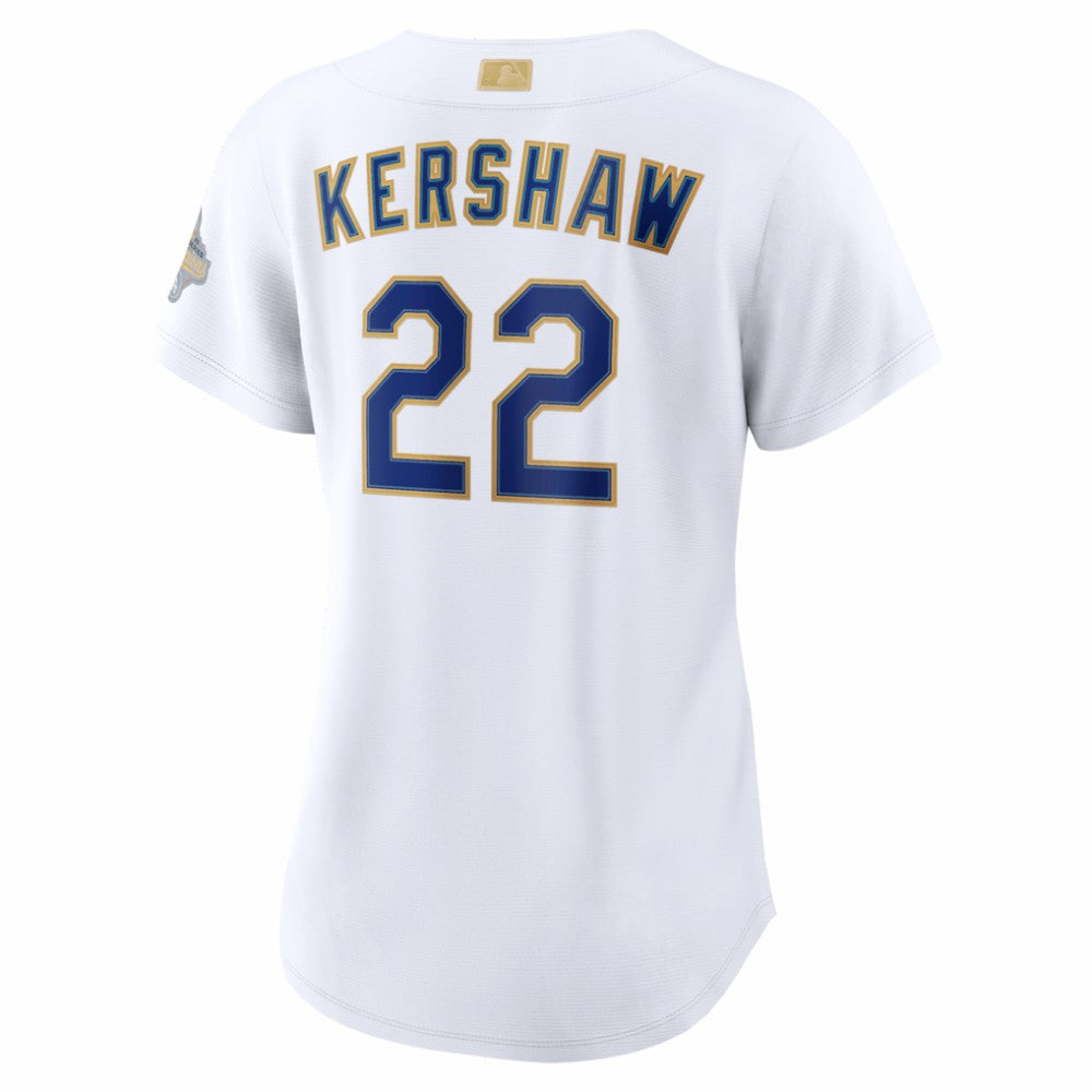 MLB Clayton Kershaw Los Angeles Dodgers Nike Women's 2026 Gold Collection Stadium Jersey