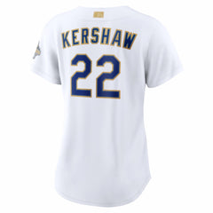MLB Clayton Kershaw Los Angeles Dodgers Nike Women's 2026 Gold Collection Stadium Jersey