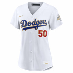 MLB Mookie Betts Los Angeles Dodgers Nike Women's 2026 Gold Collection Stadium Jersey