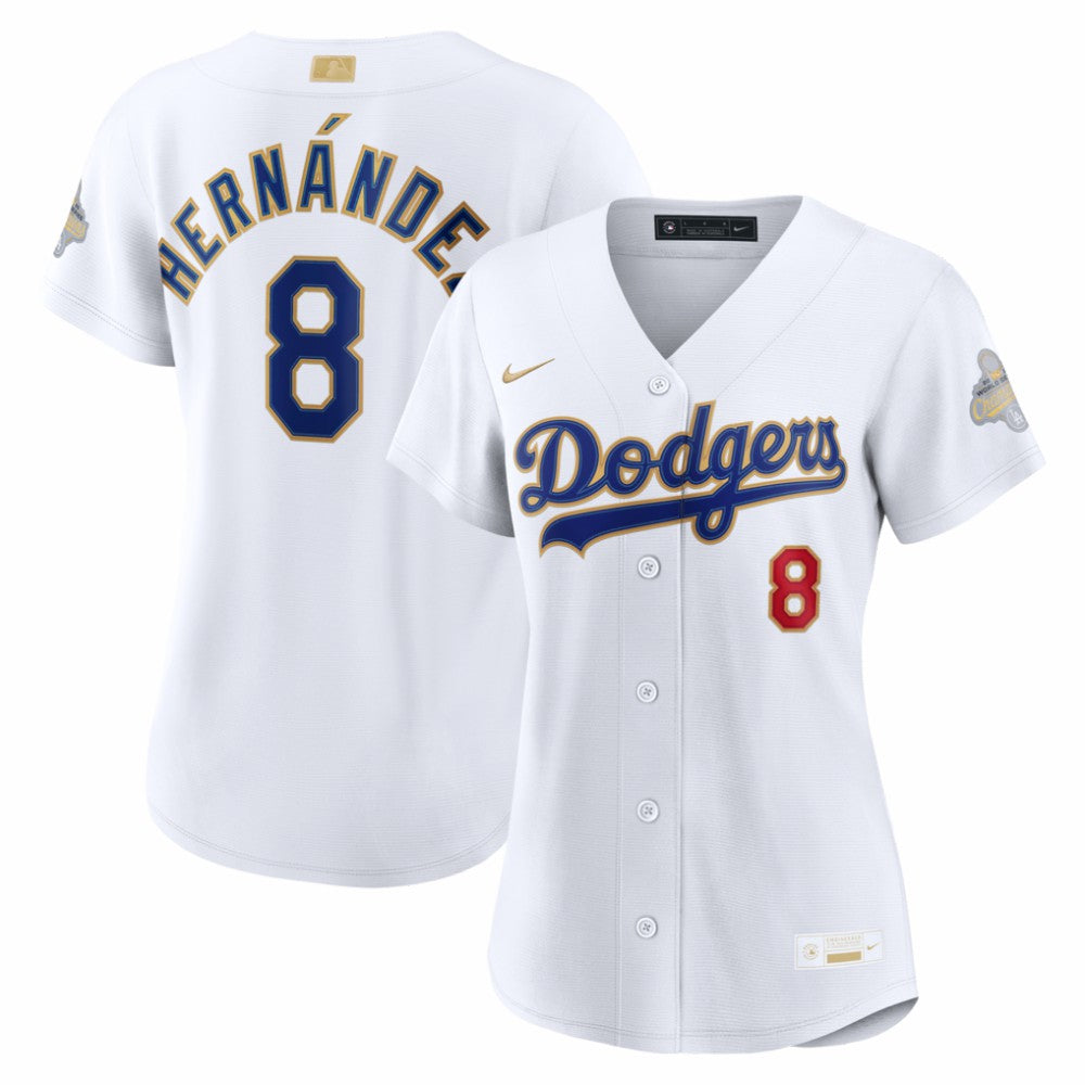 MLB Enrique Hernández Los Angeles Dodgers Nike Women's 2026 Gold Collection Stadium Jersey