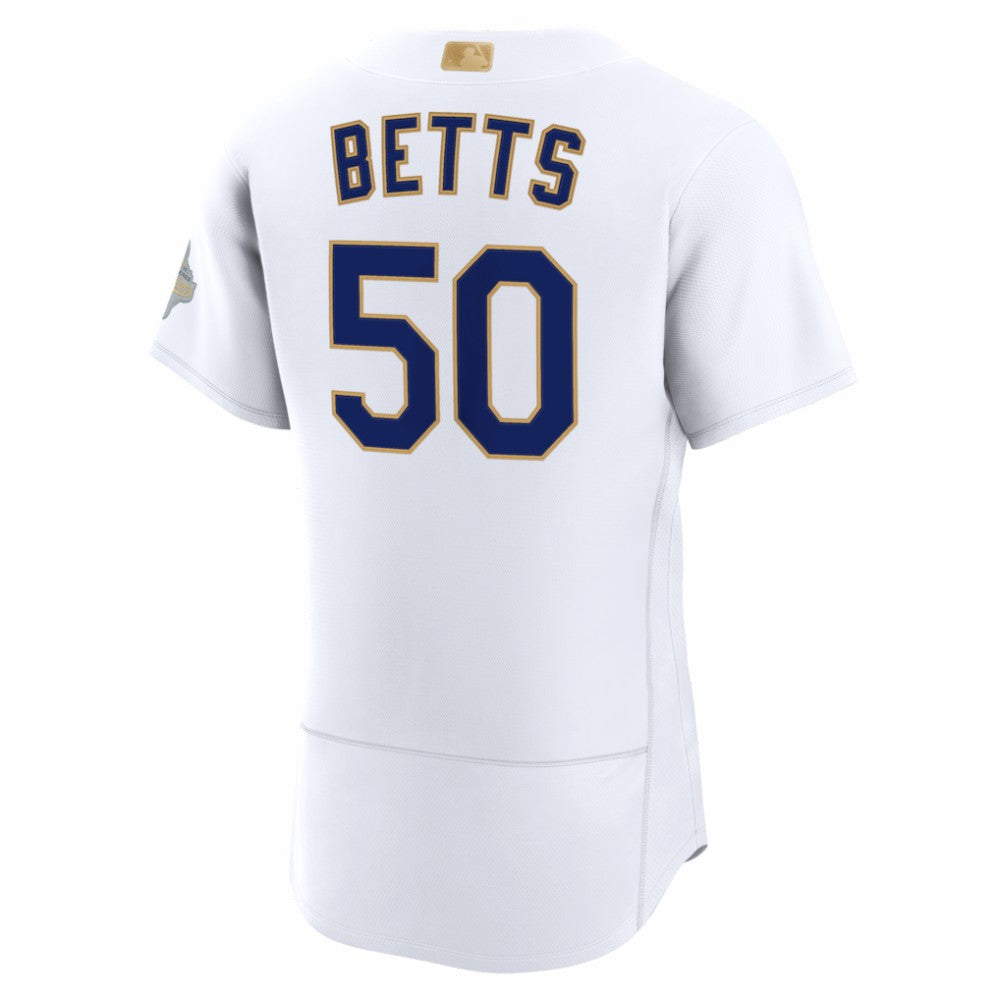 MLB Mookie Betts Los Angeles Dodgers Nike 2026 Gold Collection Authentic Jersey