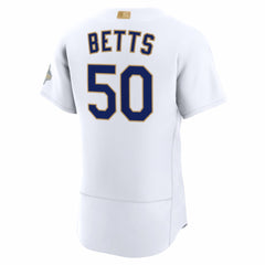 MLB Mookie Betts Los Angeles Dodgers Nike 2026 Gold Collection Authentic Jersey