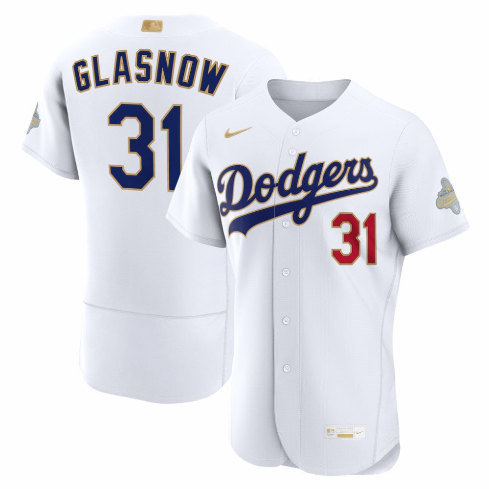 MLB Tyler Glasnow Los Angeles Dodgers Nike 2026 Gold Collection Authentic Jersey