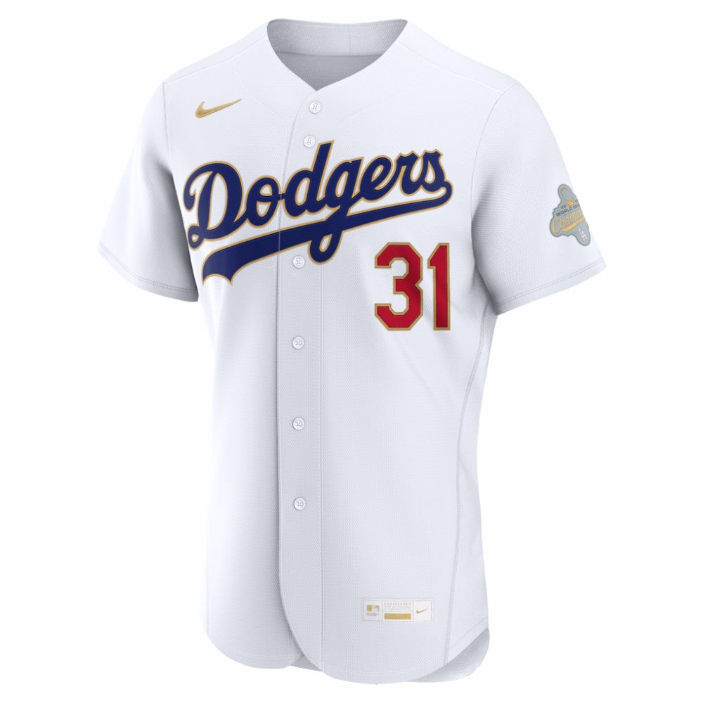 MLB Tyler Glasnow Los Angeles Dodgers Nike 2026 Gold Collection Authentic Jersey