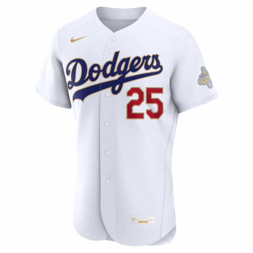 MLB Tommy Edman Los Angeles Dodgers Nike 2026 Gold Collection Authentic Jersey