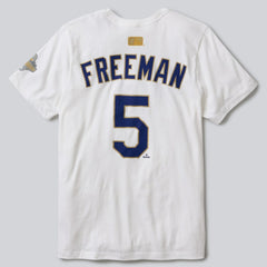 MLB Freddie Freeman Los Angeles Dodgers Nike 2026 Gold Collection Name & Number T-Shirt