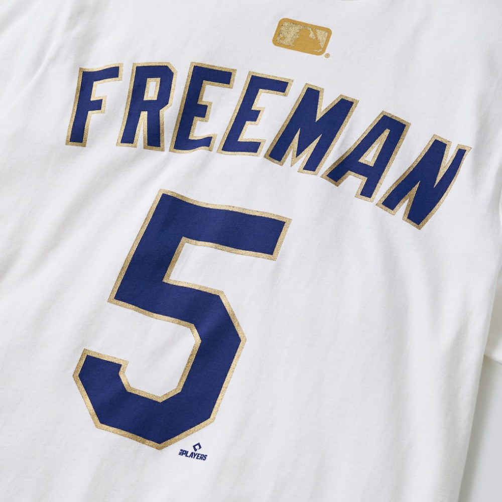 MLB Freddie Freeman Los Angeles Dodgers Nike 2026 Gold Collection Name & Number T-Shirt