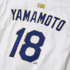 MLB Yoshinobu Yamamoto Los Angeles Dodgers Nike 2026 Gold Collection Name & Number T-Shirt