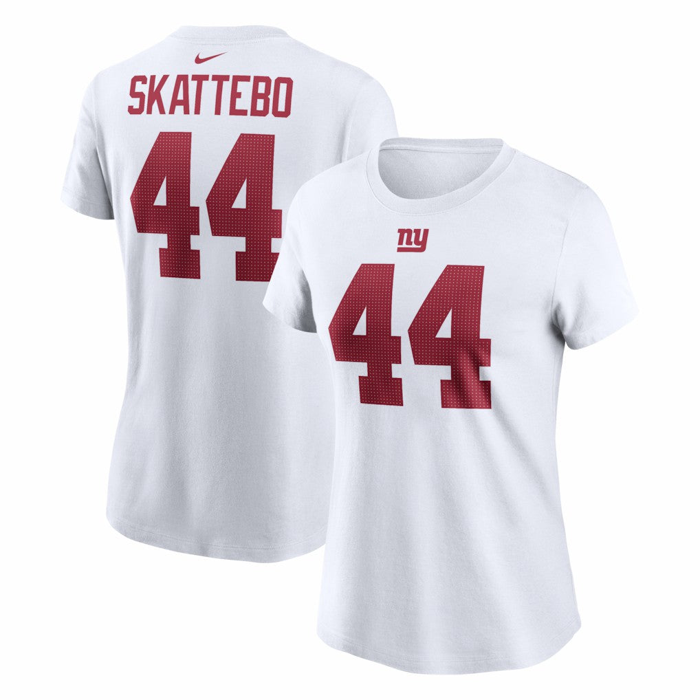 Cam Skattebo  Women's Name & Number T-Shirt - New York Giants