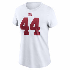 Cam Skattebo  Women's Name & Number T-Shirt - New York Giants