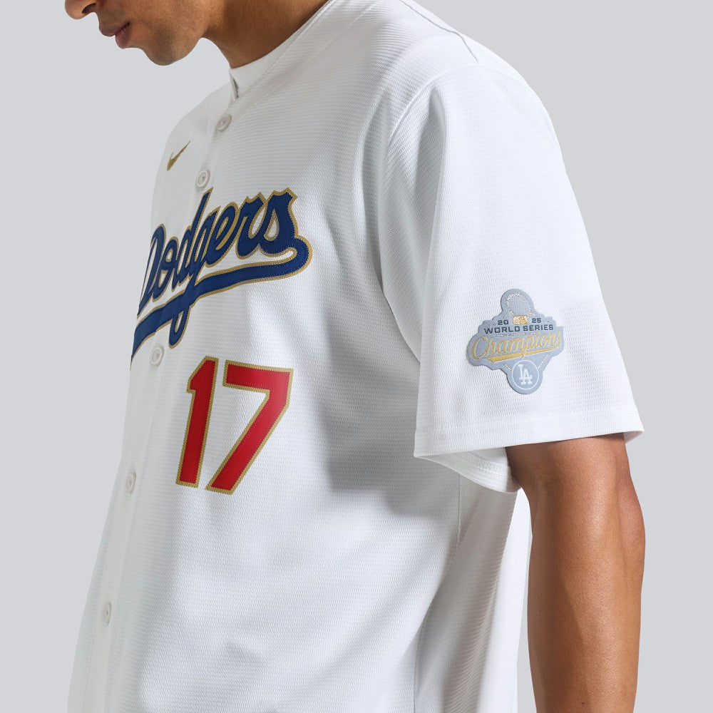MLB Shohei Ohtani Los Angeles Dodgers Nike 2026 Gold Collection Kanji Stadium Jersey