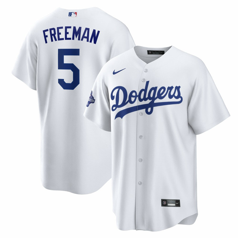 MLB Freddie Freeman Los Angeles Dodgers Nike Home 2025 World Series Champions Replica Jersey
