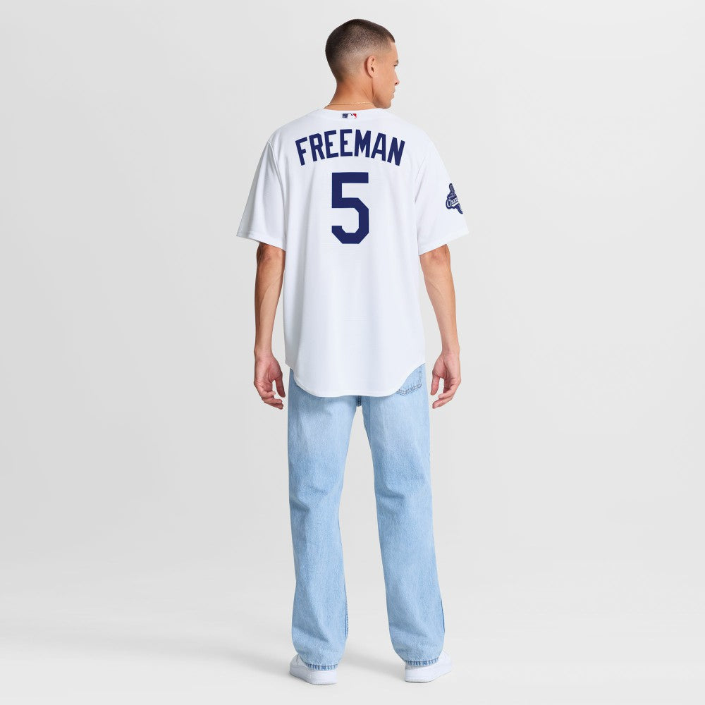 MLB Freddie Freeman Los Angeles Dodgers Nike Home 2025 World Series Champions Replica Jersey