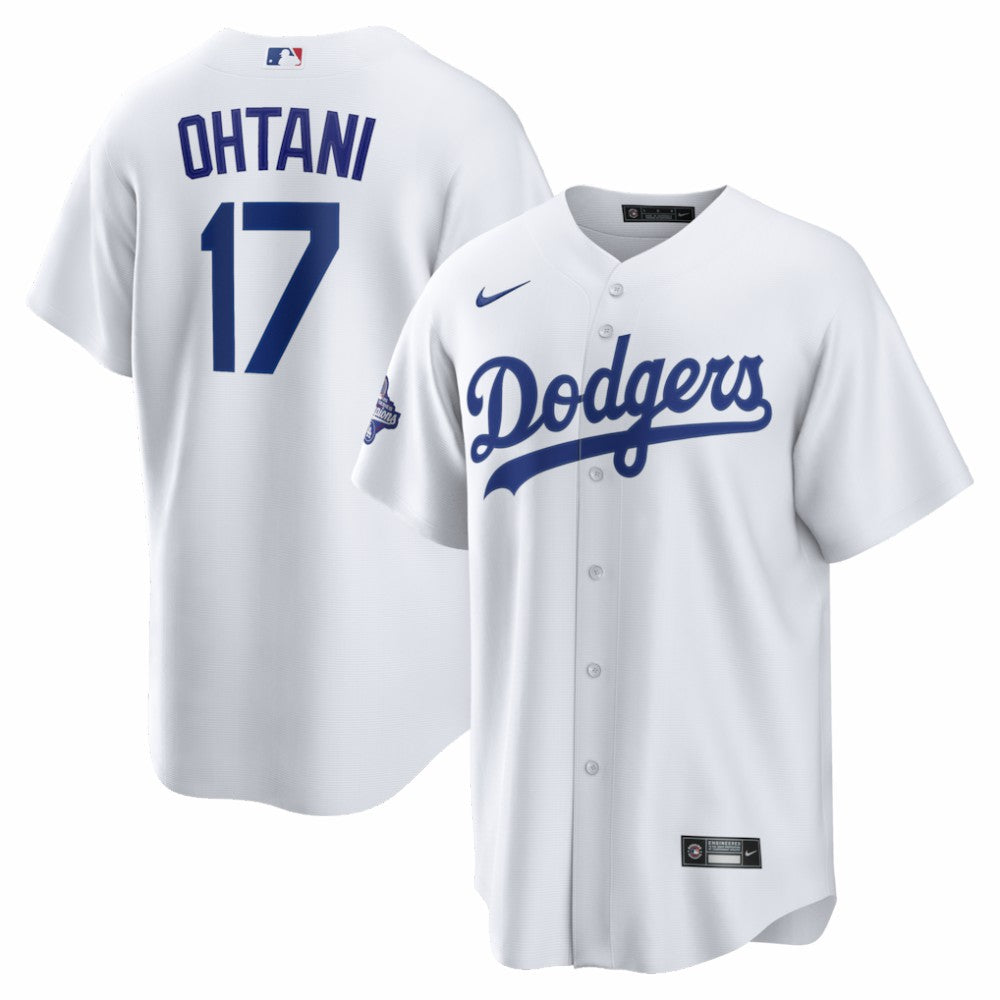 MLB Shohei Ohtani Los Angeles Dodgers Nike 2025 World Series Champions Home Replica Jersey