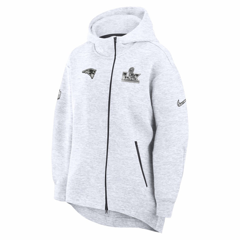 Women's Super Bowl LX Opening Night Tech Fleece Full-Zip Hoodie - New England Patriots
