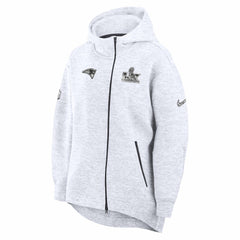 Women's Super Bowl LX Opening Night Tech Fleece Full-Zip Hoodie - New England Patriots