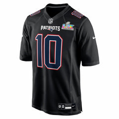 Drake Maye  Super Bowl LX Patch Carbon Fashion Game Jersey - New England Patriots