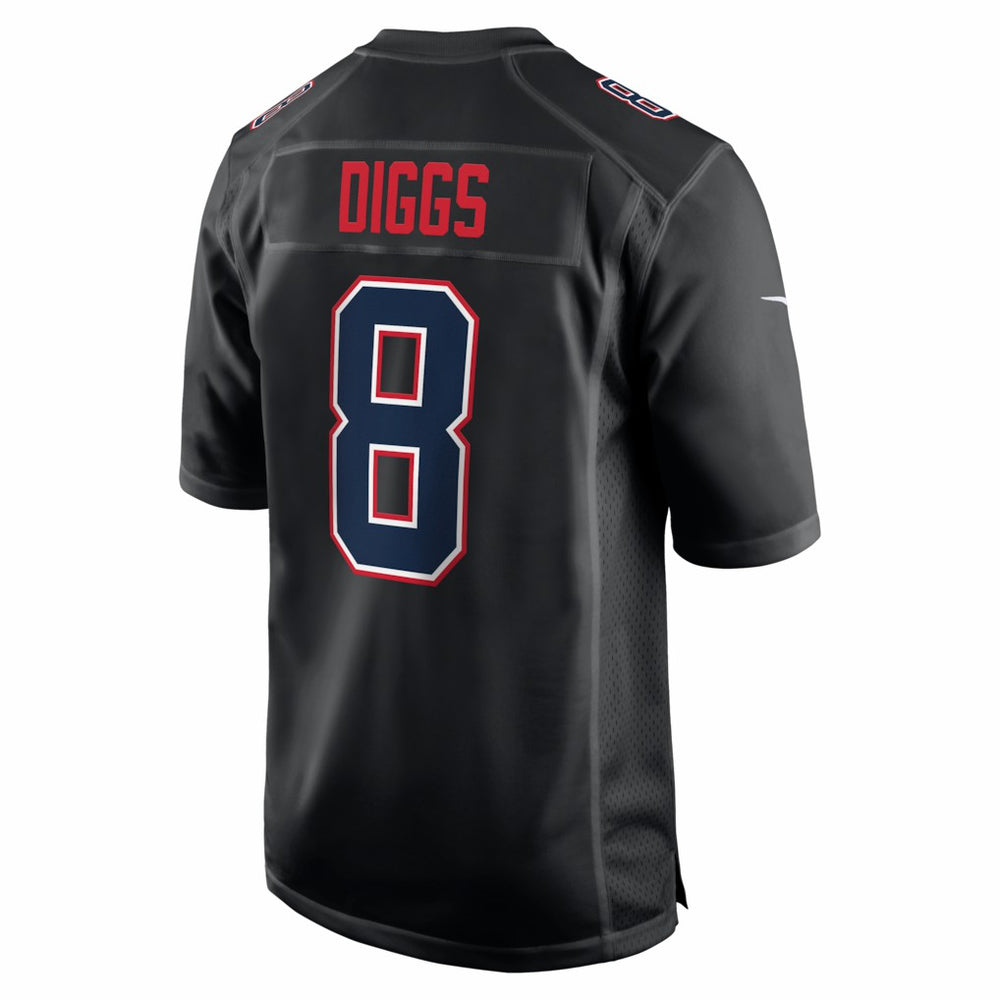 Stefon Diggs  Super Bowl LX Patch Carbon Fashion Game Jersey - New England Patriots