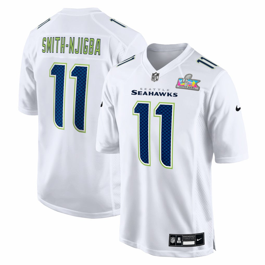 Jaxon Smith-Njigba  Super Bowl LX Patch Tundra Fashion Game Jersey - Seattle Seahawks