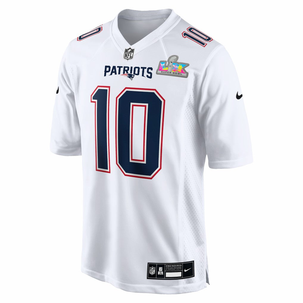 Drake Maye  Super Bowl LX Patch Tundra Fashion Game Jersey - New England Patriots