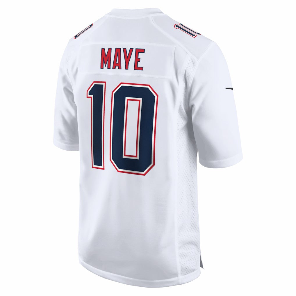 Drake Maye  Super Bowl LX Patch Tundra Fashion Game Jersey - New England Patriots