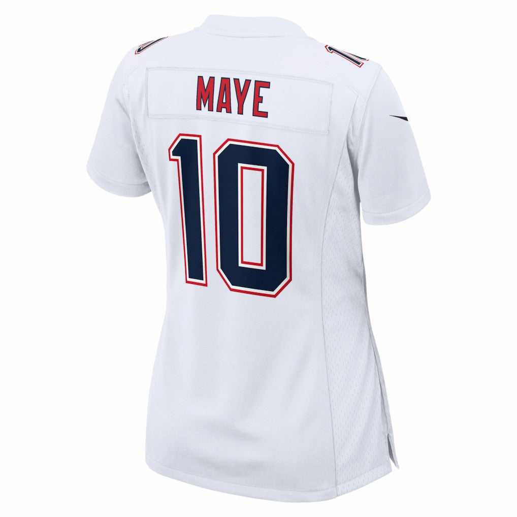 Drake Maye  Women's Super Bowl LX Patch Tundra Fashion Game Jersey - New England Patriots