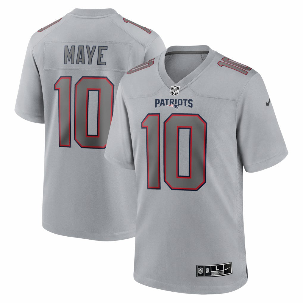 Drake Maye  Atmosphere Fashion Game Jersey - New England Patriots