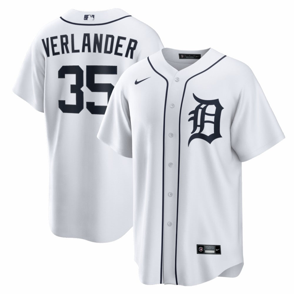 MLB Justin Verlander Detroit Tigers Nike Home Replica Jersey
