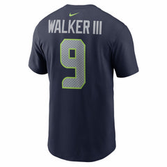 Kenneth Walker III  Super Bowl LX Patch Name & Number T-Shirt - Seattle Seahawks